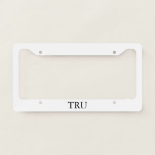 TRU License Plate Frame 2