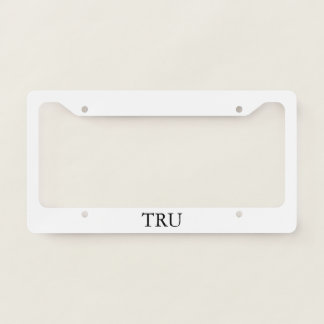 TRU License Plate Frame 2