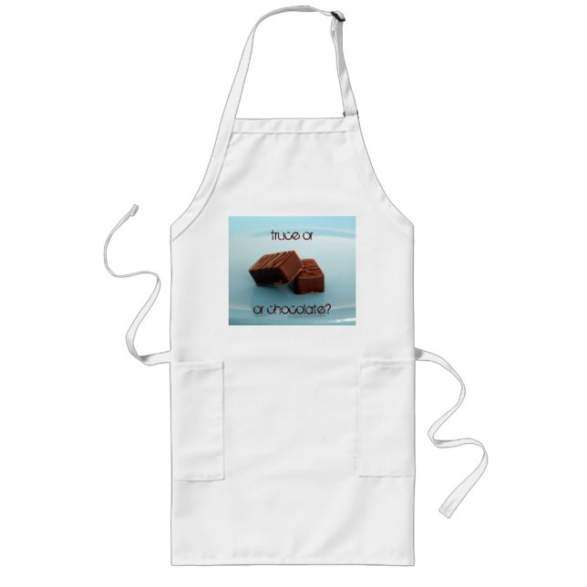 truce or, or chocolate? long apron (Front)