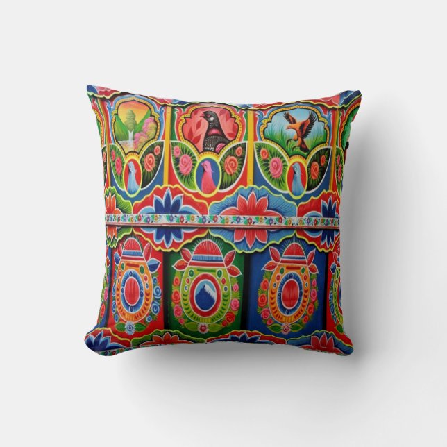 Truck Art Outdoor Throw Pillows By Bangees Edge (Front)