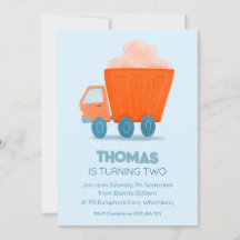 Truck Birthday Invitation, Any Age
