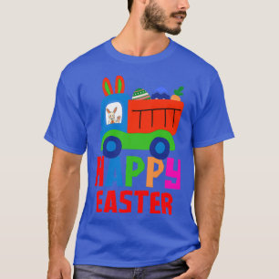 Truck Bunny Cute Easter Bunny Riding Cute Monster T-Shirt