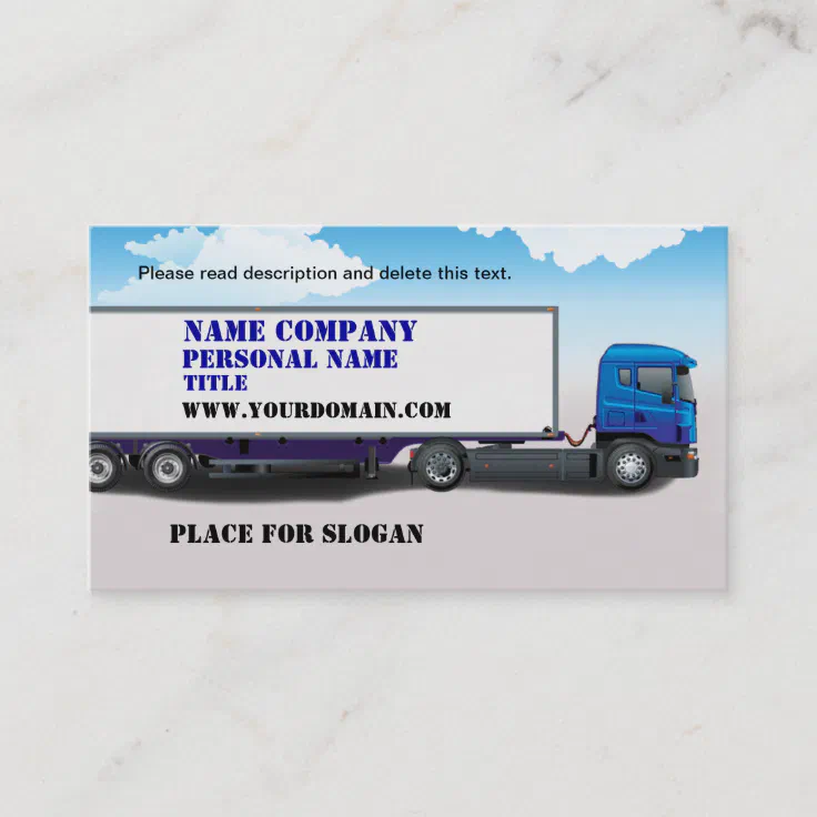 Truck Business Business Card | Zazzle