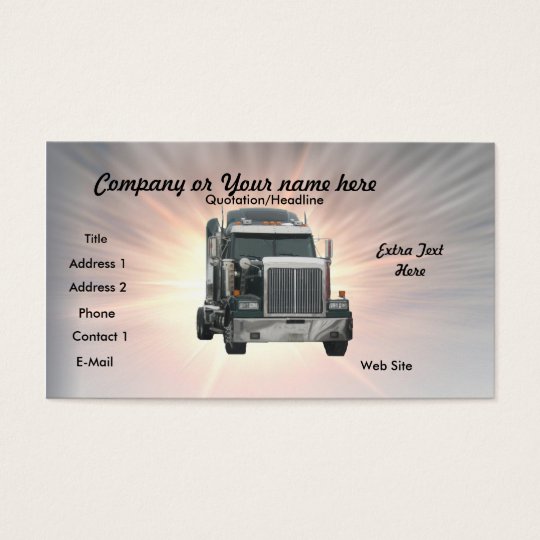 Truck Business Card