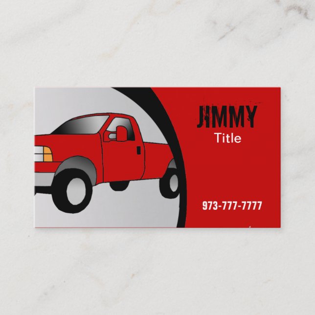 Truck Business Cards (Front)