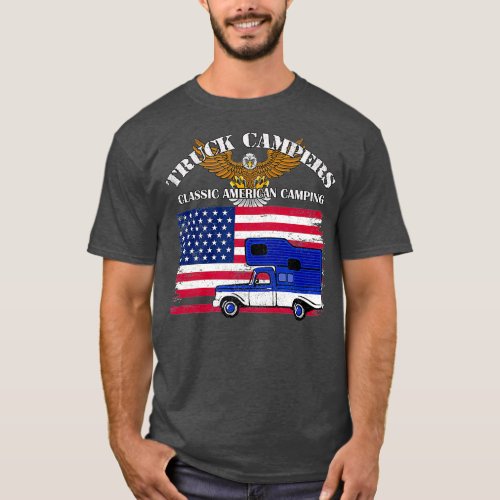 Truck Camper Retro Vintage Pickup Classic T_Shirt