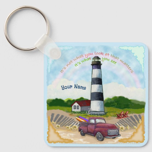 Truck Choice Lighthouse  keychain (Front)