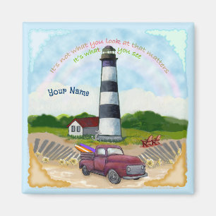 Truck Choice Lighthouse Magnet