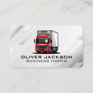 Truck Deliveries   Logistics Business Card