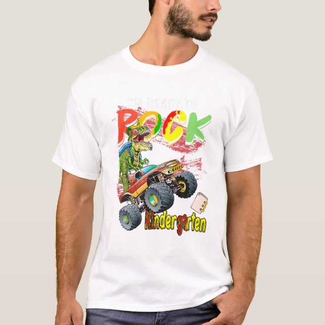 Truck Dinosaur Boys I m T-Shirt (Front)