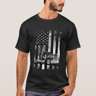 Truck Driver American Flag Trucker Driver T-Shirt