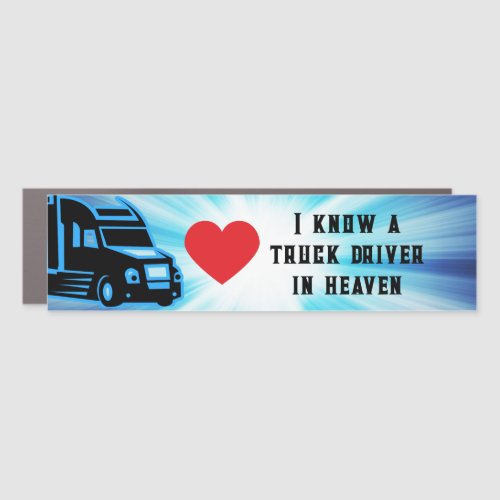 Truck Driver Bumper Sticker Car Magnet