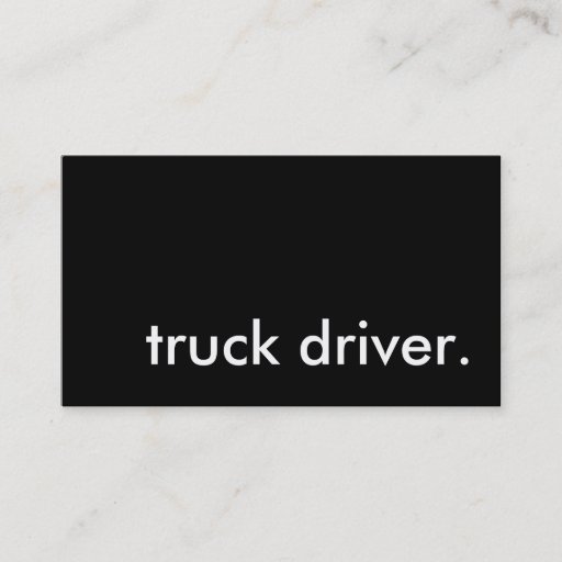Customizable truck driver. business card templates