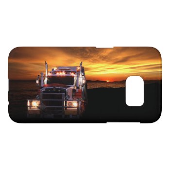 Truck Driver Samsung Galaxy S7 Case by deemac2 at Zazzle