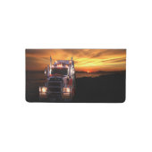 Truck Driver Checkbook Cover (Front)