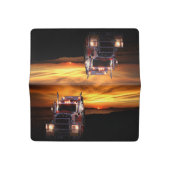 Truck Driver Checkbook Cover (Open)