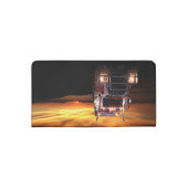 Truck Driver Checkbook Cover (Back)