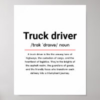 Truck Driver Definition for Truck Driver Day