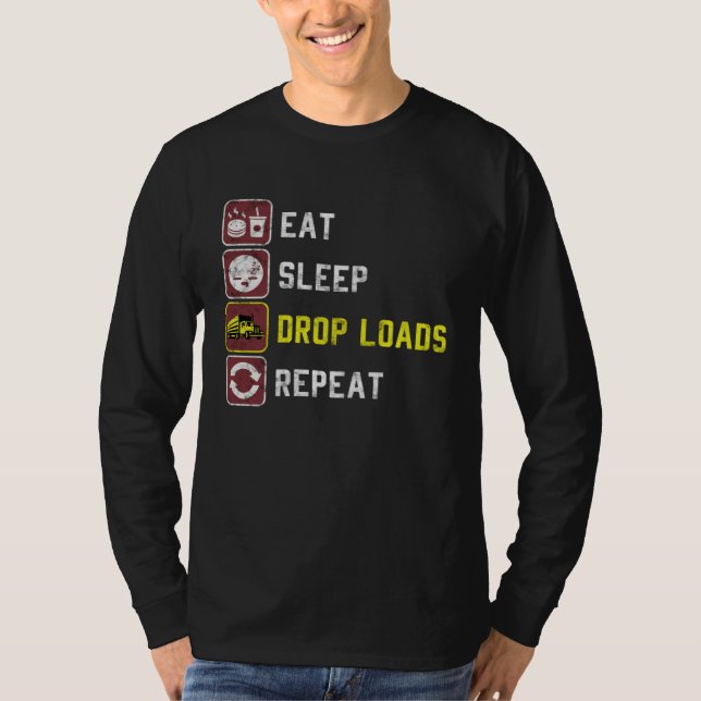 Truck Driver For Men Dad Trucking Mechanic Trucker T-Shirt (Front)