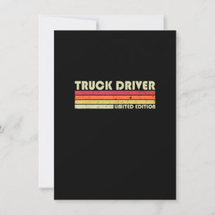 TRUCK DRIVER Funny Job Title Profession Birthday W Invitation