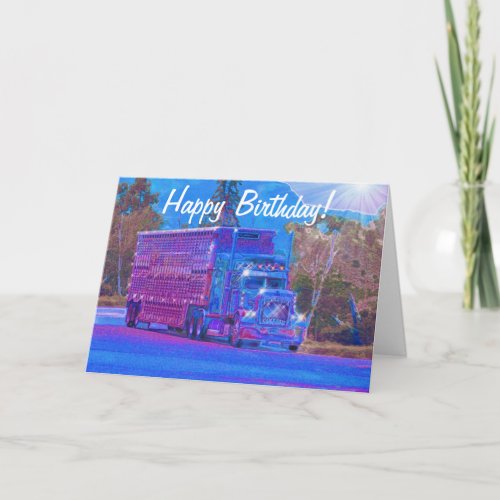 TRUCK Driver Funny Trucker Birthday Cards