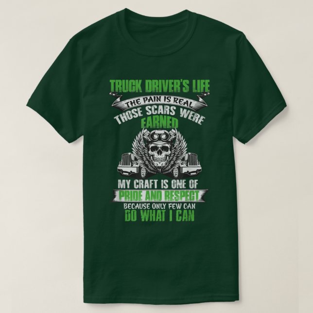 Truck Driver Funny Trucker Worker Truck Driving Me T-Shirt (Design Front)
