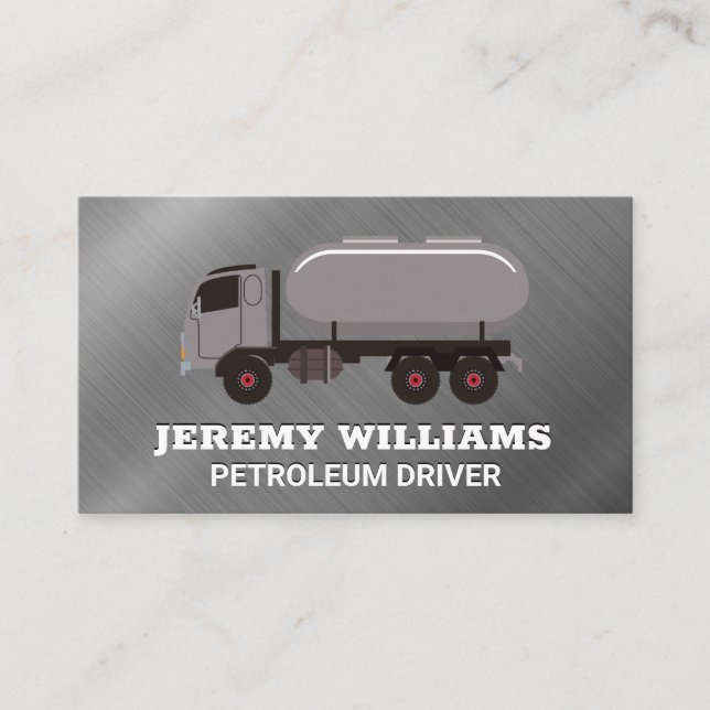 Truck Driver | Gas Petroleum Business Card (Front)