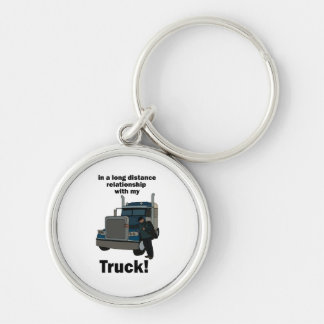 Truck Driver In a Relationship With Truck Trucker Keychain
