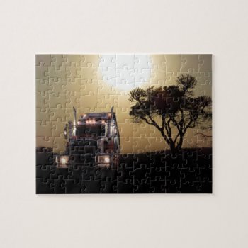 Truck Driver Jigsaw Puzzle by deemac2 at Zazzle