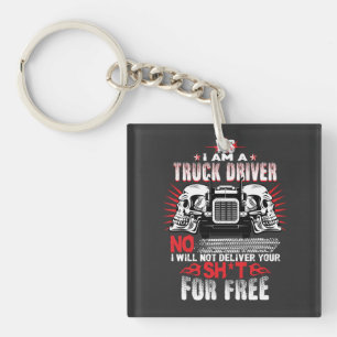 Truck driver keychain