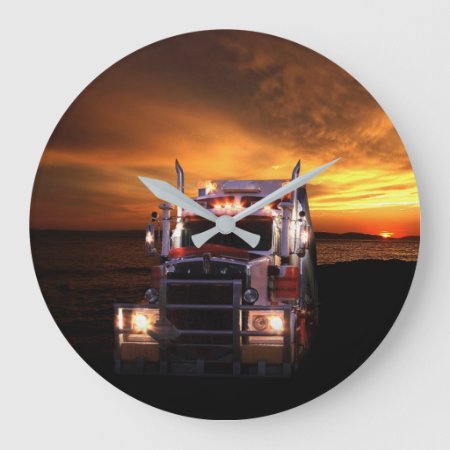 Truck Driver Large Clock