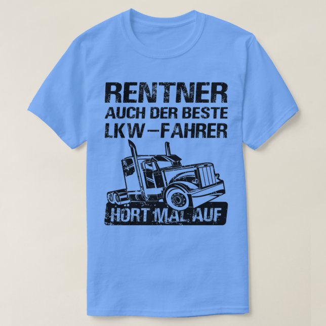 Truck Driver Pensioner Trucker Grandpa T-Shirt (Design Front)