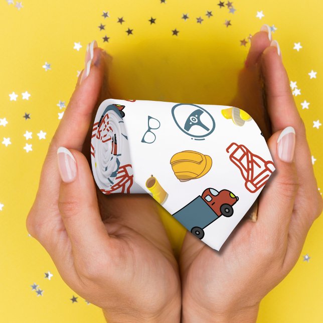 Truck Driver Profession Dad Tie (Creator Uploaded)