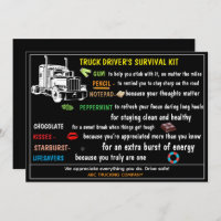 Truck Driver’s Survival Kit Funny & Thoughtful