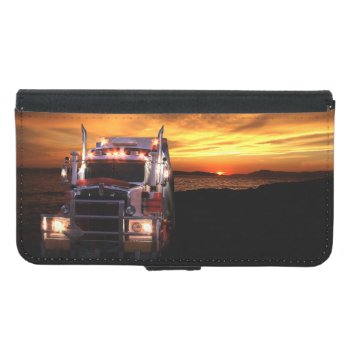 Truck Driver Wallet Phone Case For Samsung Galaxy S5 by deemac2 at Zazzle