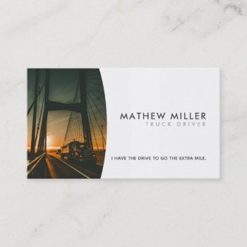 Truck Driver Slogans Business Cards by MsRenny at Zazzle