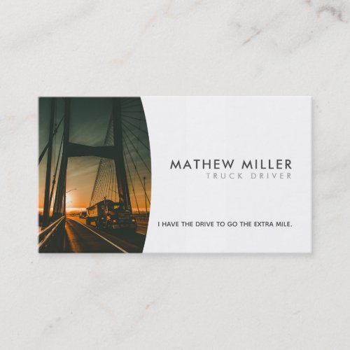 Truck Driver Slogans Business Cards