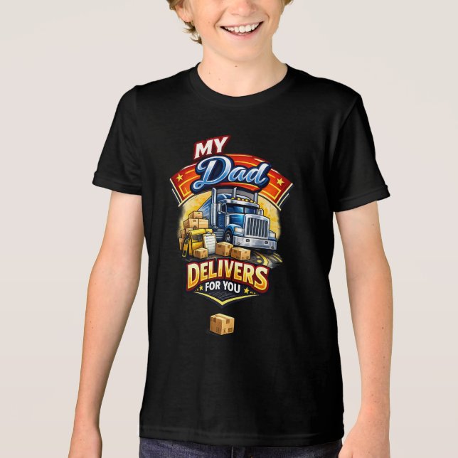 Truck Driver Tri-Blend Shirt (Front)