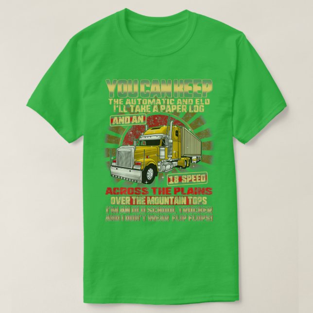Truck Driver Trucker Daddy Husband 70 Feet 40 Tons T-Shirt (Design Front)