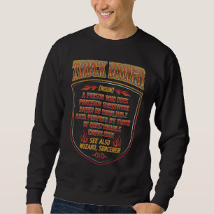 Truck Driver Trucker  Dictionary Noun Definition R Sweatshirt