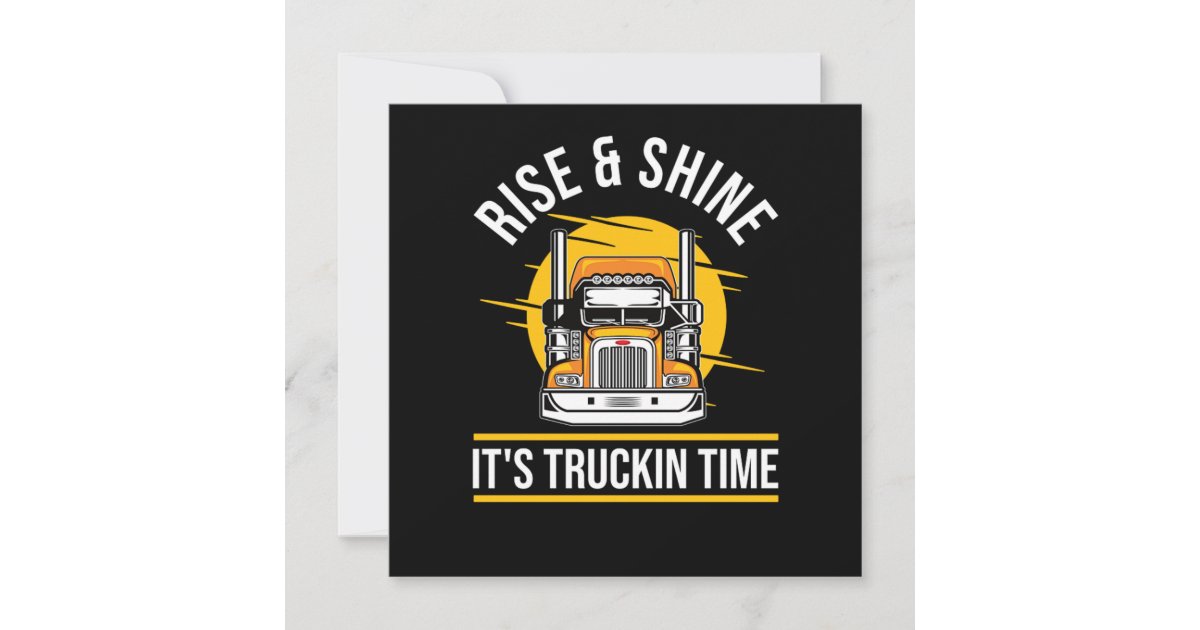 Truck Driver Trucking Trucker Invitation Zazzle