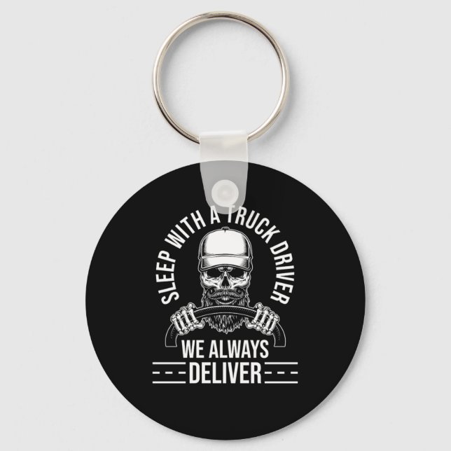 Truck Driver Trucking Trucker Keychain (Front)