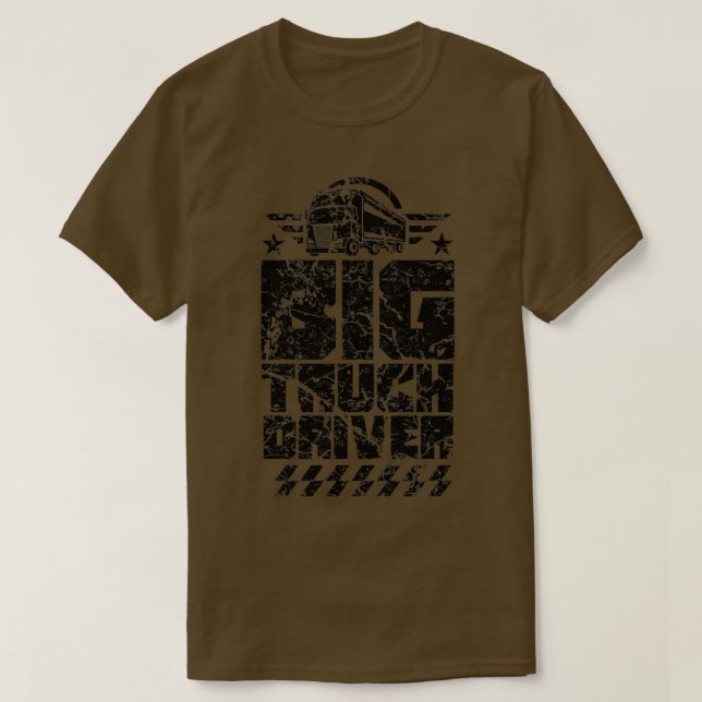 Truck driver Trucks driving T-Shirt (Design Front)