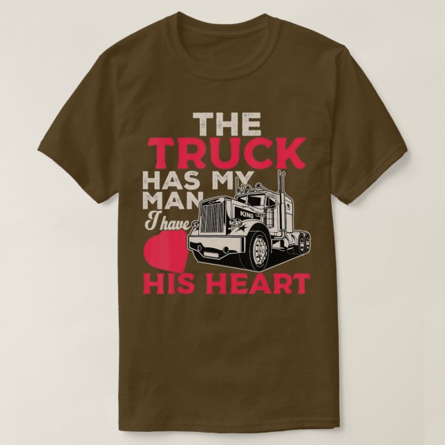 Truck Driver Wife Funny Trucker Wife Women Girls G T-Shirt (Design Front)