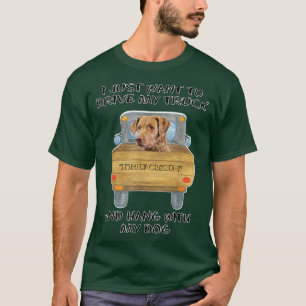 Truck Driving Dog Chesapeake Bay Retriever  T-Shirt