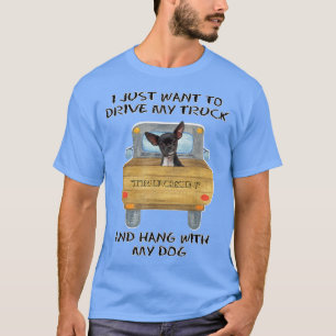 Truck Driving Dog Chihuahua T-Shirt