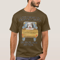 Truck Driving Dog Coton de Tulear