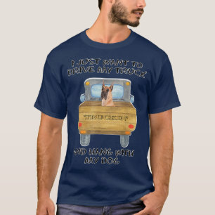 Truck Driving Dog Great Dane T-Shirt