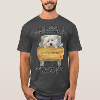 Truck Driving Dog Maltese 2805