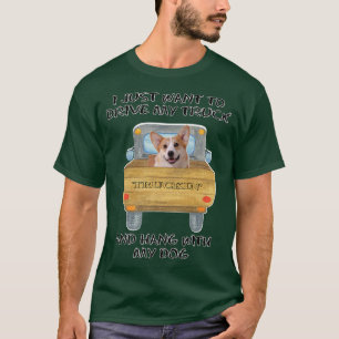 Truck Driving Dog Pembroke Welsh Corgi T-Shirt
